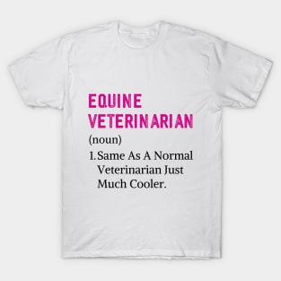 Future Equine Vet Vintage Horse Veterinarian T-Shirt